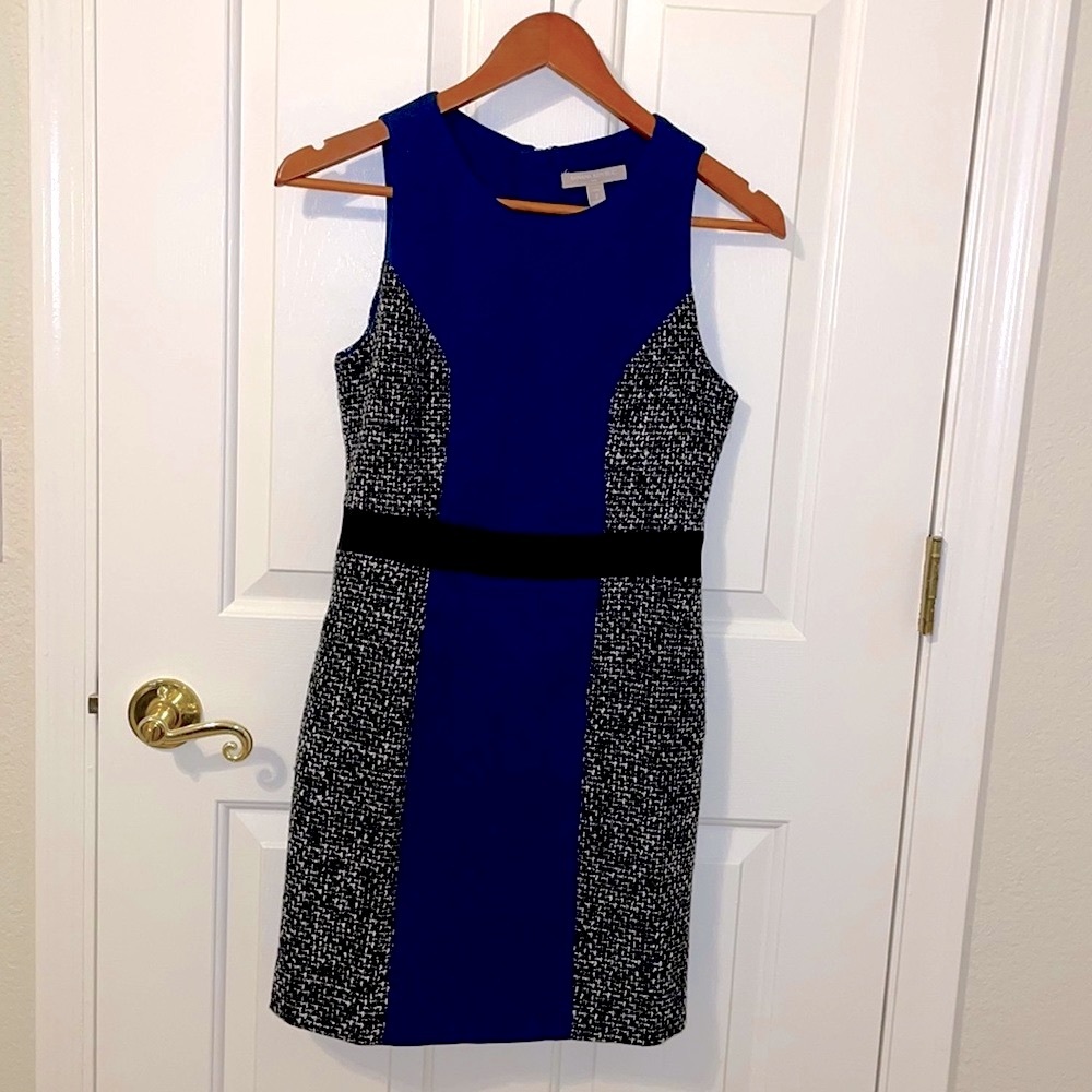 Size 2 Banana Republic multicolored fitted dress
